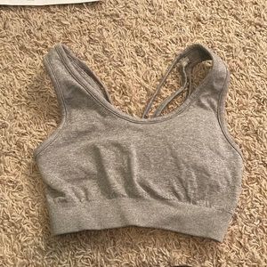 Womens open back sports bra small